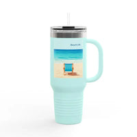 40oz Insulated Travel Mug Beach Life Design - Ocean State Styles