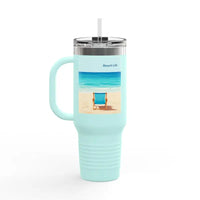 40oz Insulated Travel Mug Beach Life Design - Ocean State Styles