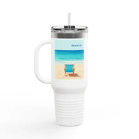 40oz Insulated Travel Mug Beach Life Design - Ocean State Styles