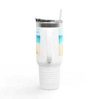 40oz Insulated Travel Mug Beach Life Design - Ocean State Styles