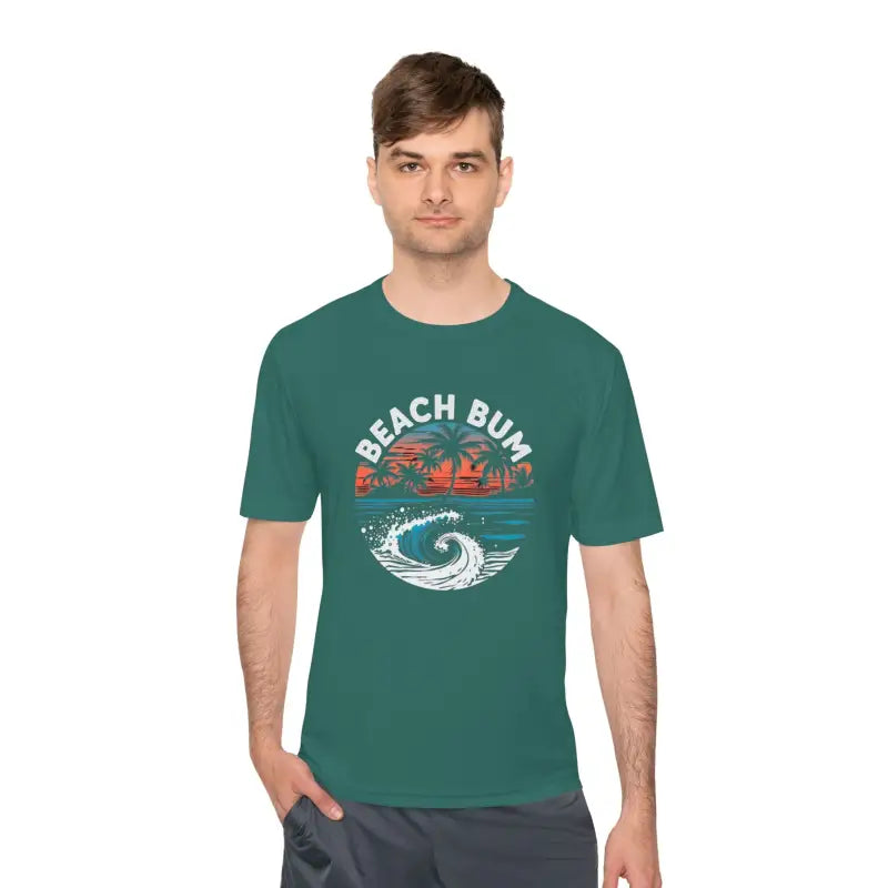Beach Bum Unisex Moisture Wicking Tee for Summer Fun - Ocean State Styles