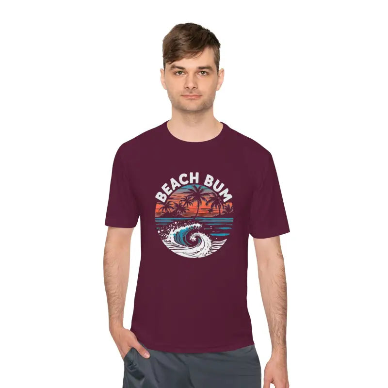 Beach Bum Unisex Moisture Wicking Tee for Summer Fun - Ocean State Styles