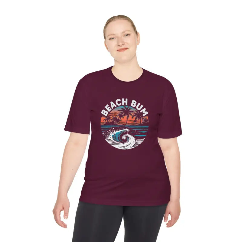 Beach Bum Unisex Moisture Wicking Tee for Summer Fun - Ocean State Styles