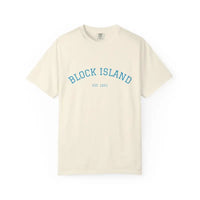 Cream T-shirt with BLOCK ISLAND EST 1661 text from the Block Island Est 1661 T-shirt collection