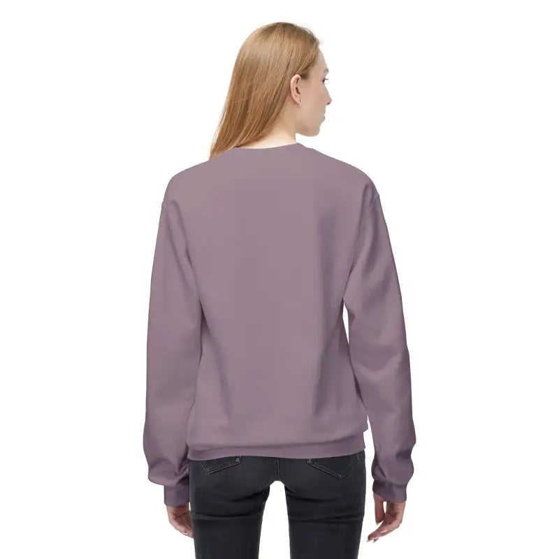 Mauve crewneck sweatshirt featuring Block Island Nautical Compass design