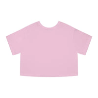 Light pink short-sleeved crop top from Champion Flower Power Cropped T Shirt collection