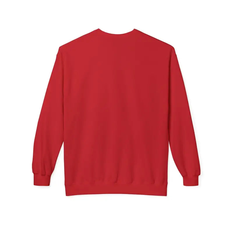 Red long-sleeved Christmas Chickens Fleece Sweatshirt for stylish winter comfort