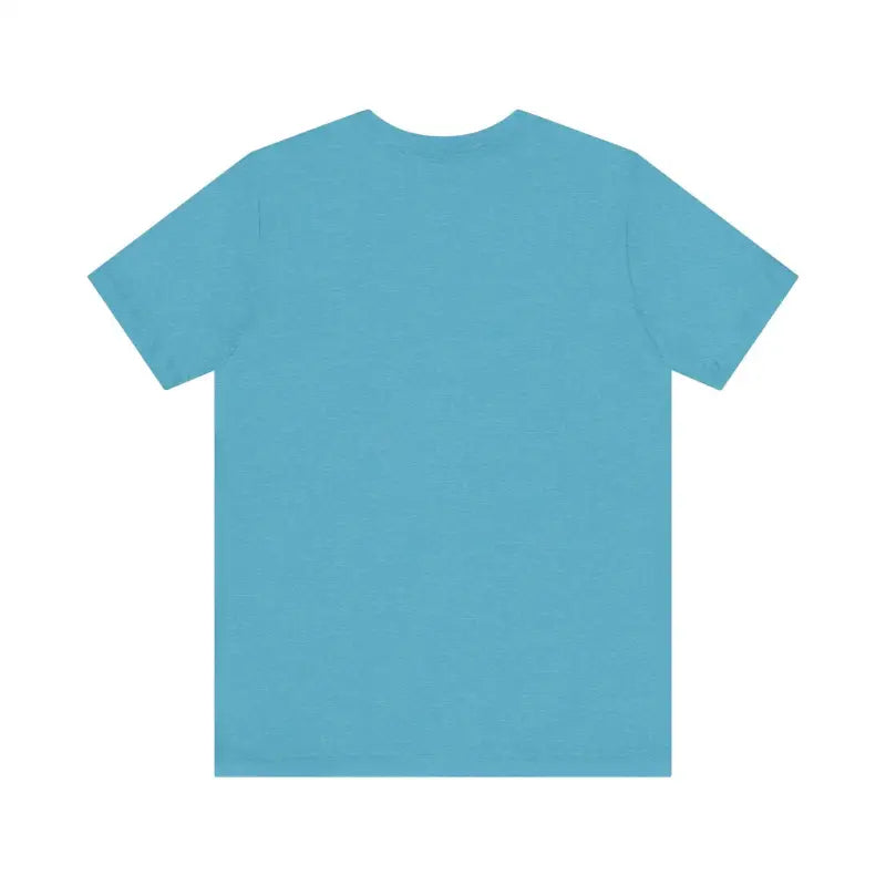 Light blue Feed Your Stoke Unisex Mountain Graphic T Shirt displayed on a neutral background