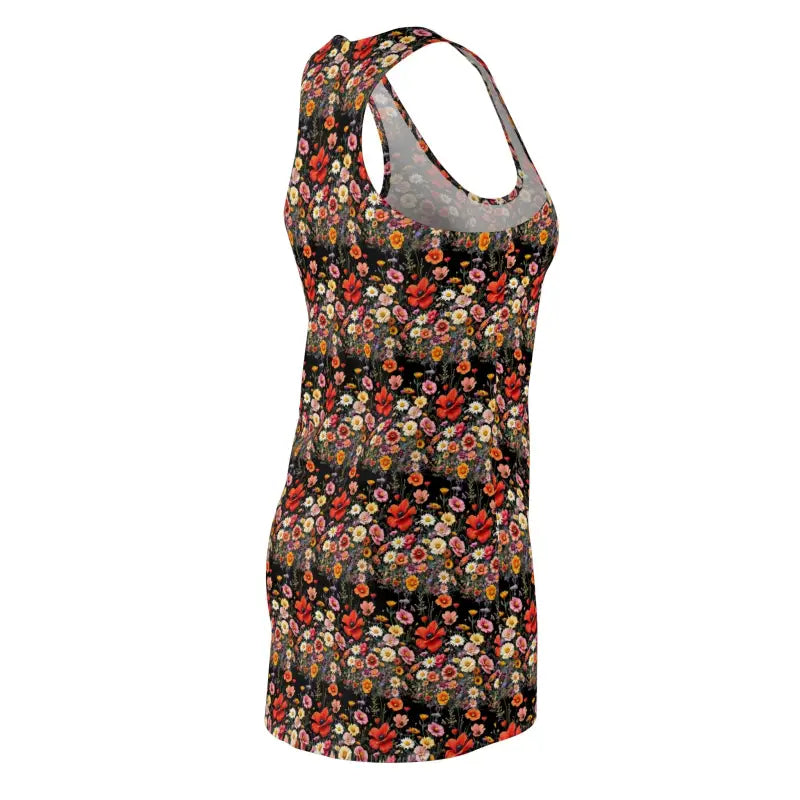 Floral Print Racerback Tank Dress showcasing a vibrant floral print design