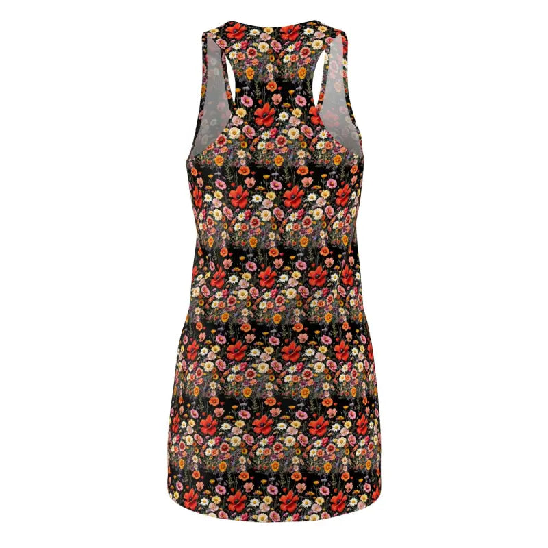 Floral Print Racerback Tank Dress featuring a vibrant floral print design