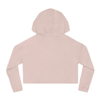 Pale pink cropped hoodie with long sleeves from Flower Child Pastel Floral Print collection