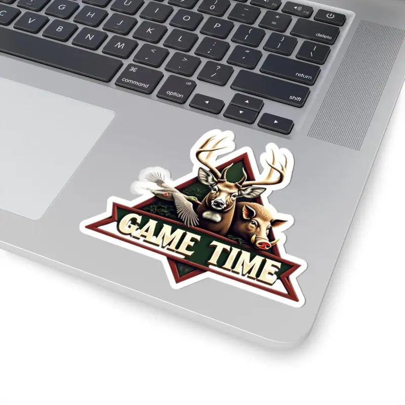 Hunting Emblem Sticker featuring a deer, boar, and duck for outdoor enthusiasts