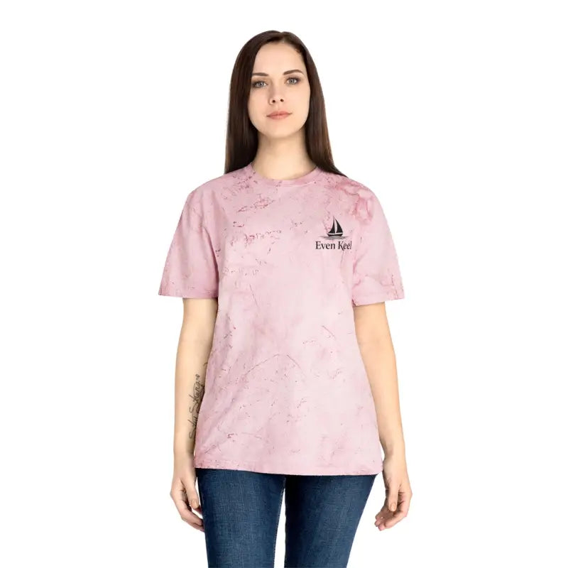 Pink tie-dye t-shirt from Life’s a Beach Unisex Color Blasted Tie Dye T Shirt collection
