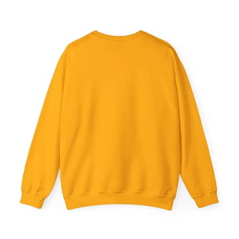 Mustard-yellow Rhode Island Graphic Crewneck Sweatshirt displayed attractively