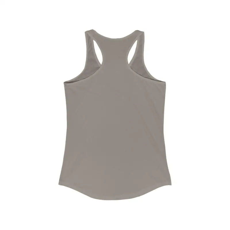 Gray Rhode Island Graphic Racerback Tank Top for stylish and comfortable summer wear