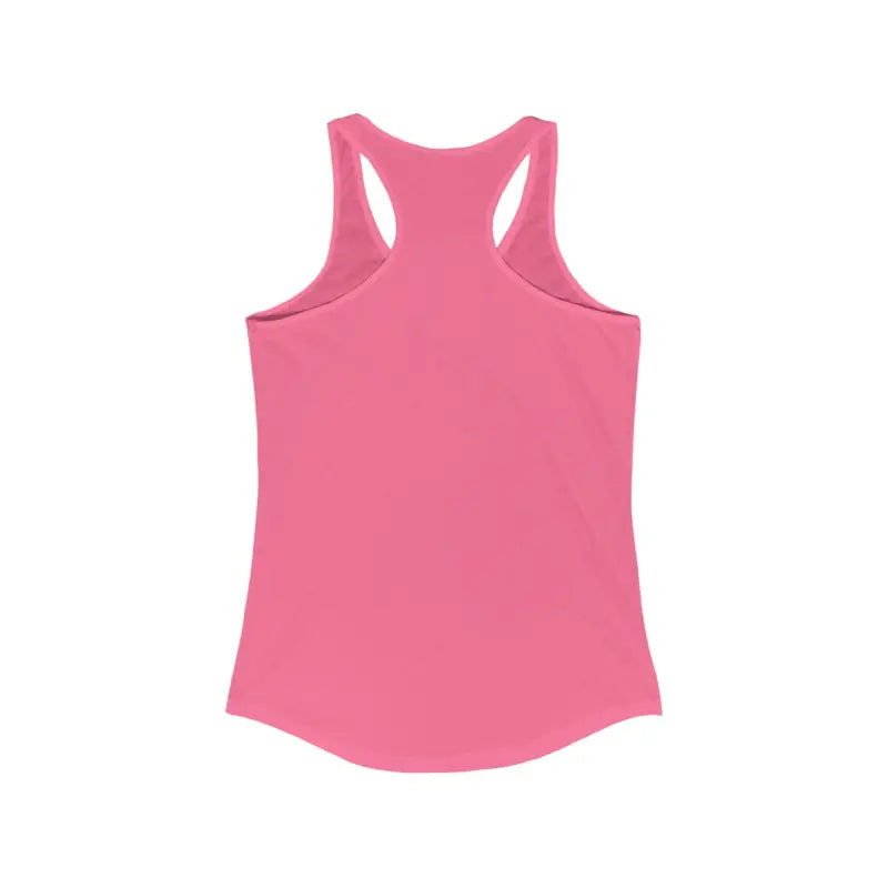 Pink Rhode Island Graphic Racerback Tank Top for stylish summer wear