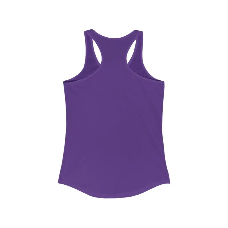 Purple Rhode Island Graphic Racerback Tank Top for stylish summer wear