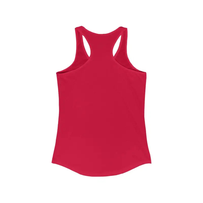 Red Rhode Island Graphic Racerback Tank Top perfect for casual summer wear