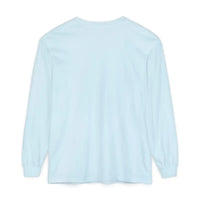 Light blue long-sleeve crew neck T-shirt from Scenic Mountain Graphic collection