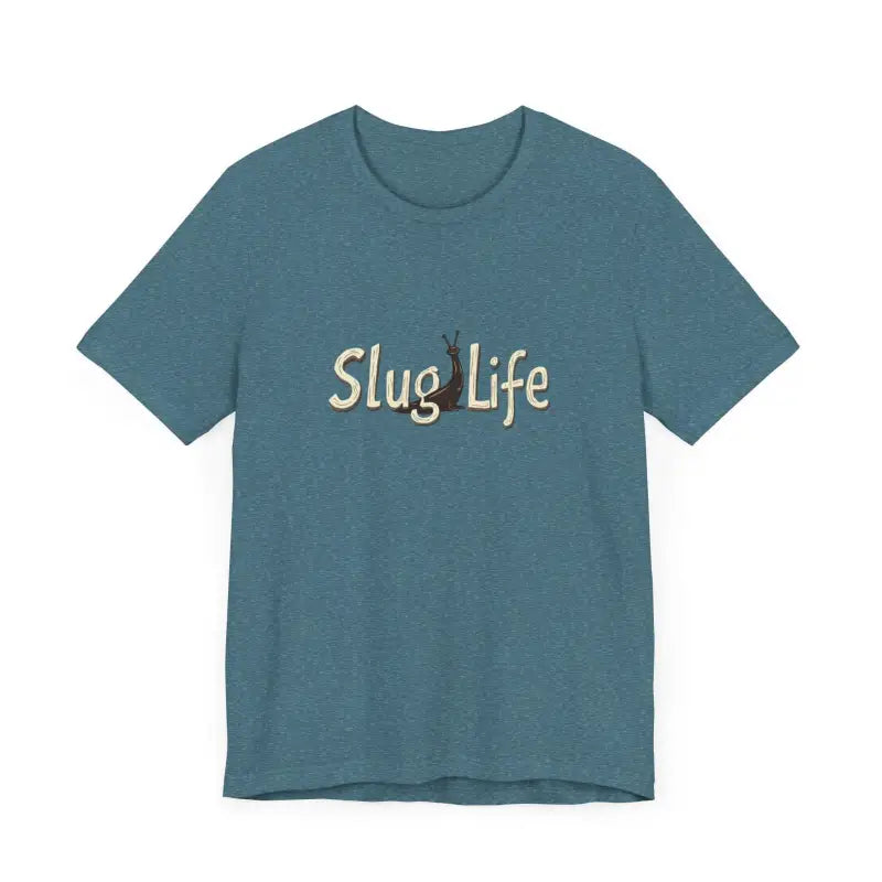 Blue Slug Life Unisex Classic Tee Shirt featuring a vibrant graphic design