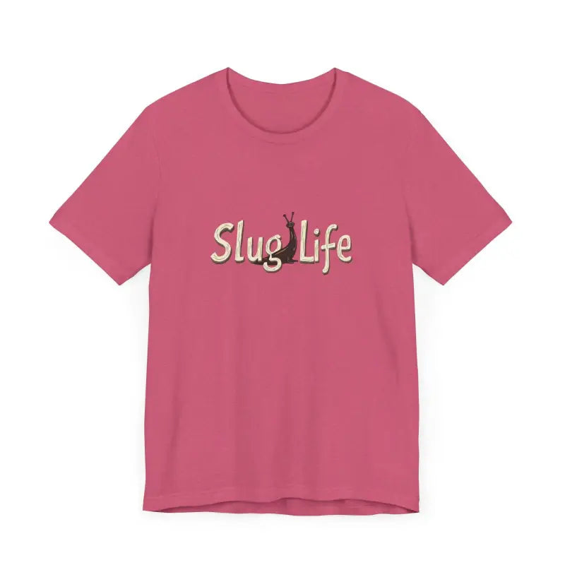 Pink Slug Life Unisex Classic Tee Shirt featuring a vibrant graphic design