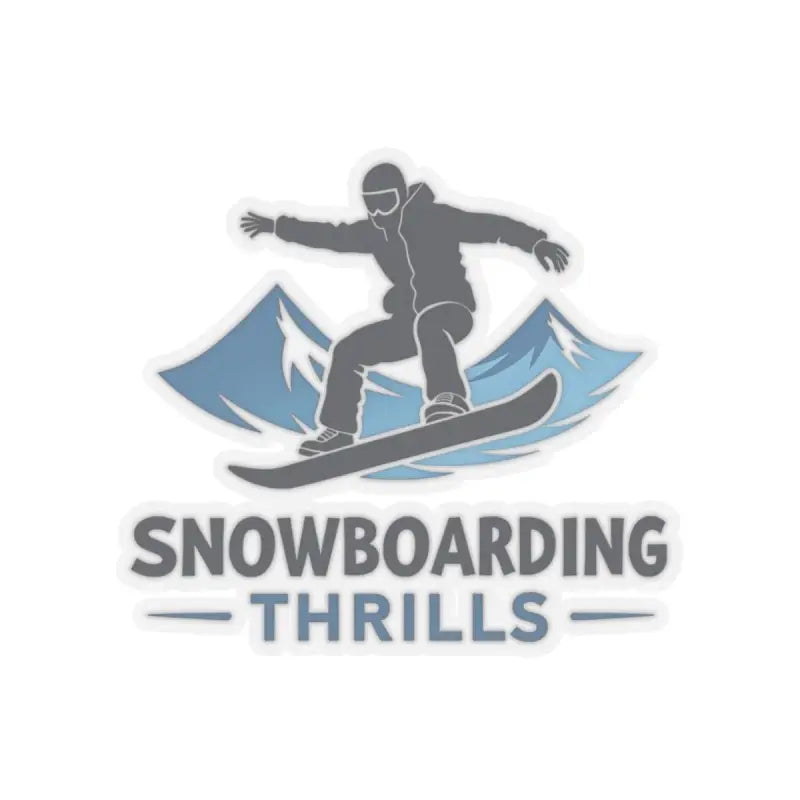 Snowboarding Thrills logo featured on a vibrant Snowboarding Thrills Sticker