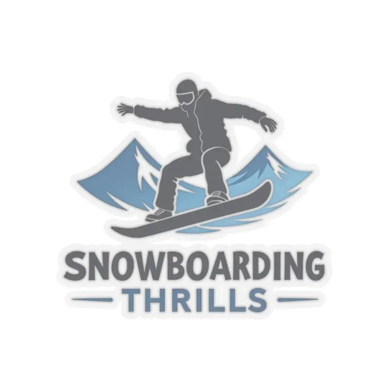 Snowboarding Thrills logo featured on a Snowboarding Thrills Sticker product
