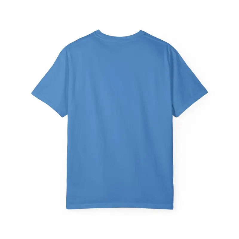 Blue short-sleeved Suns Out Buns Out Unisex Garment Dyed Summer T Shirt