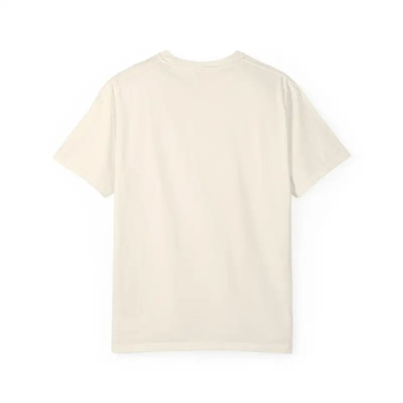 Cream-colored unisex summer t-shirt from Suns Out Buns Out garment dyed collection