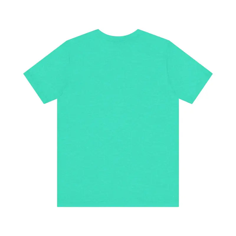 Aqua Unisex Funny Coffee and Chickens Tee displayed among various colors options