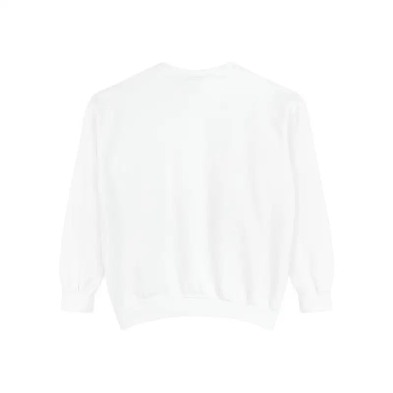 White long-sleeved Mountain River Sweatshirt for Nature Lovers and Adventurers