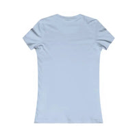 Light blue women’s fitted T-shirt from Women’s Floral Flower Power Print T Shirt collection