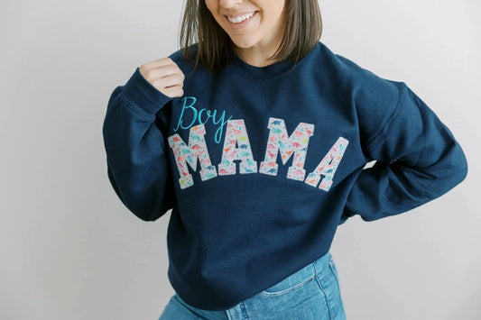 Celebrate Motherhood: Mama Sweatshirts in Teal Green, and Pink Are Perfect for Stylish Moms - Ocean State Styles