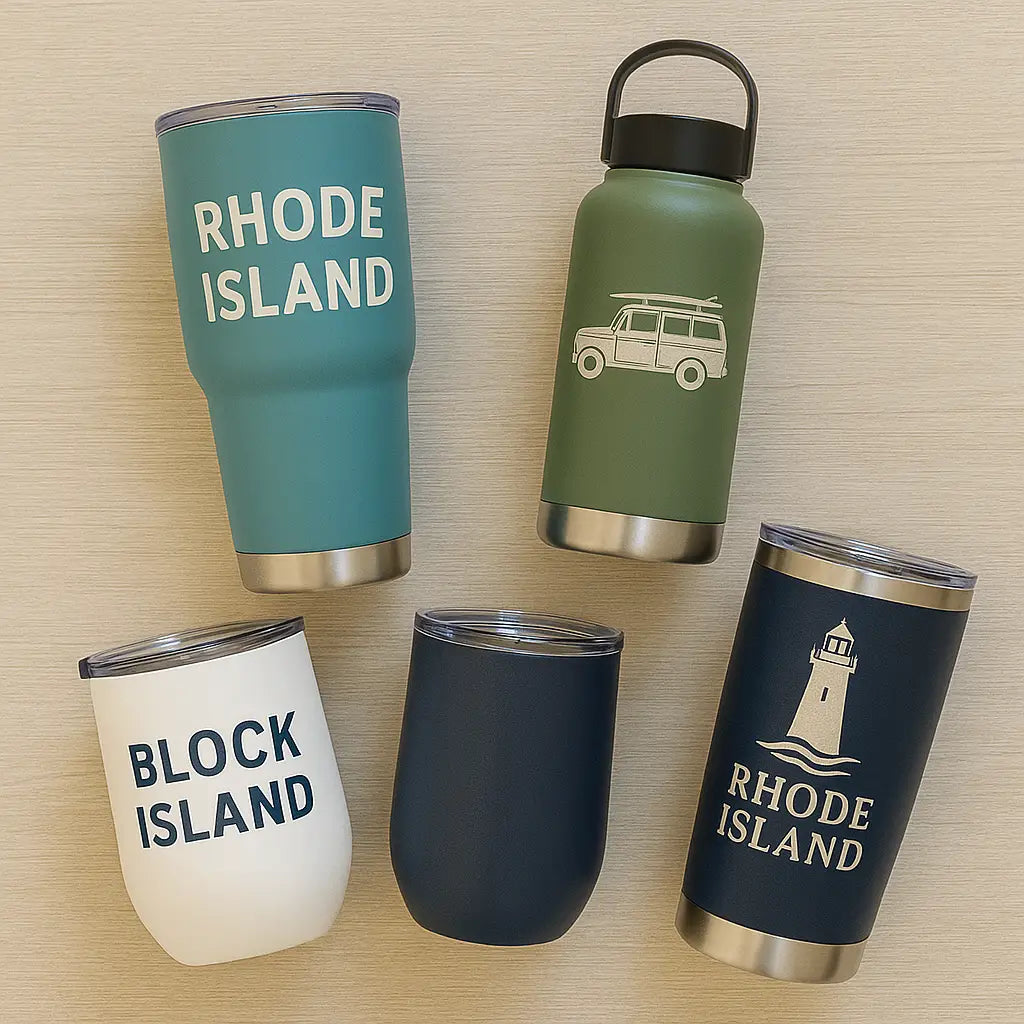 5 different types of bottles, all differently designed