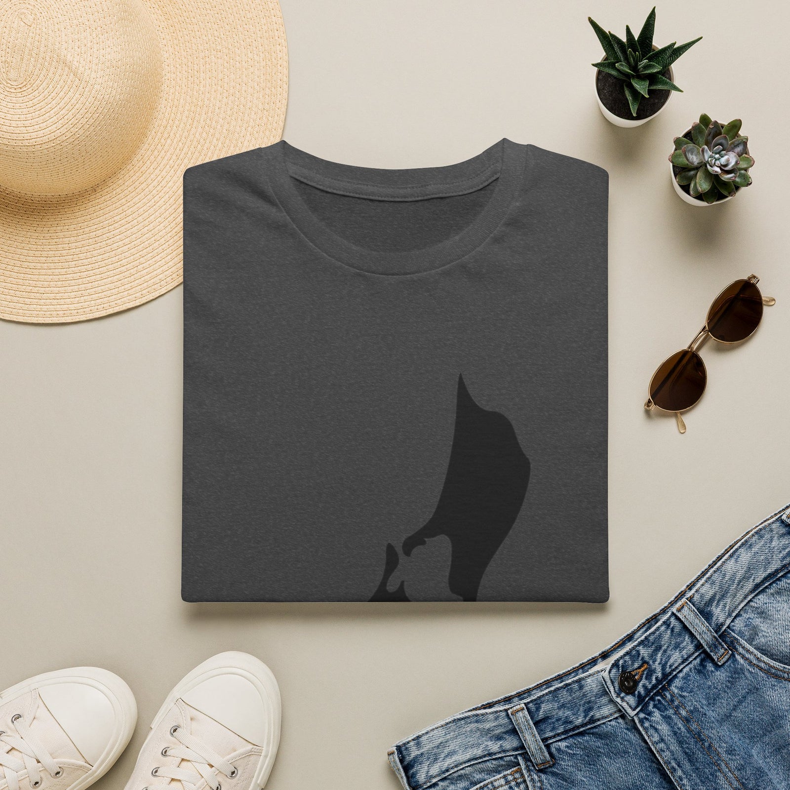 Boat Silhouette T-Shirt — Minimal Nautical Graphic Tee