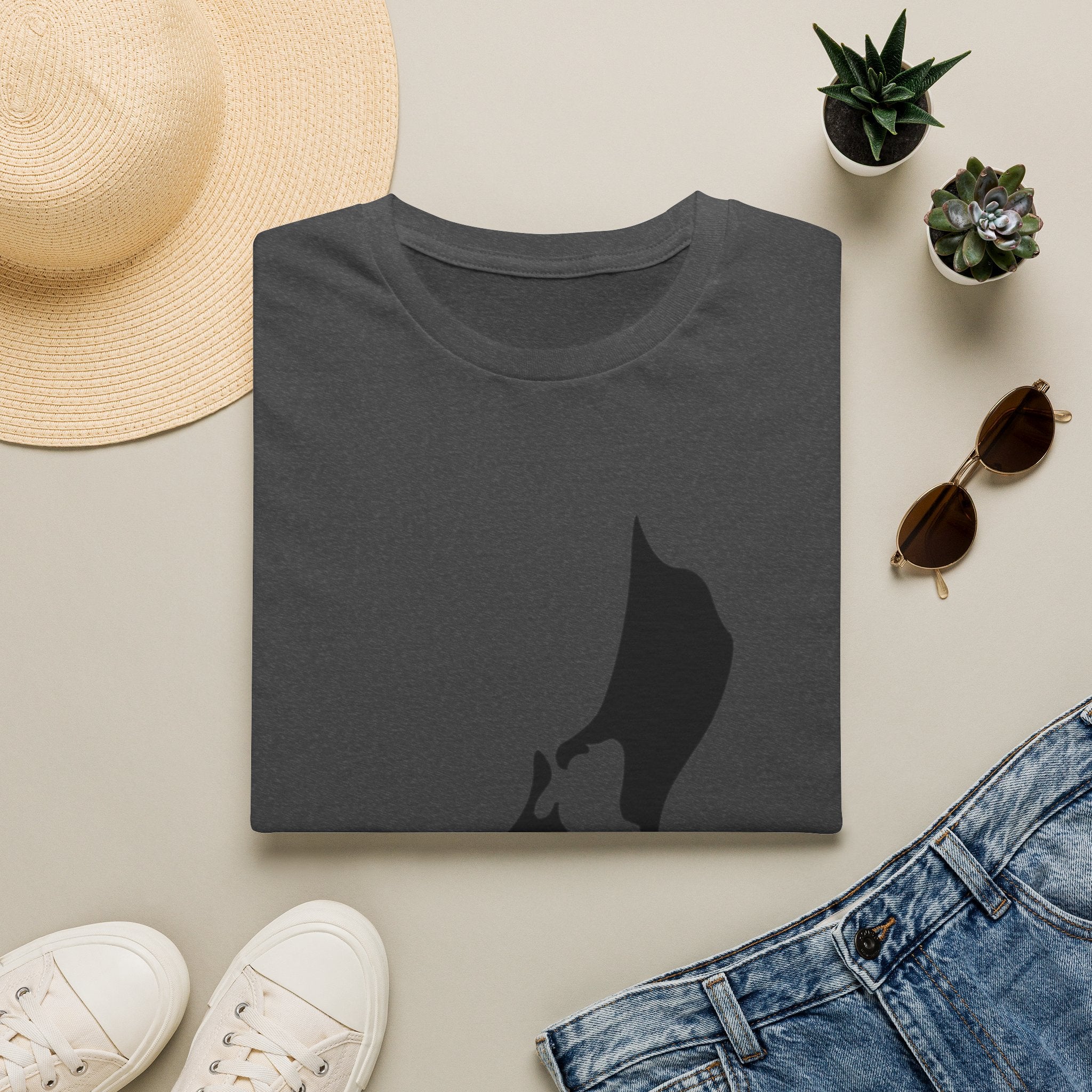 Boat Silhouette T-Shirt — Minimal Nautical Graphic Tee