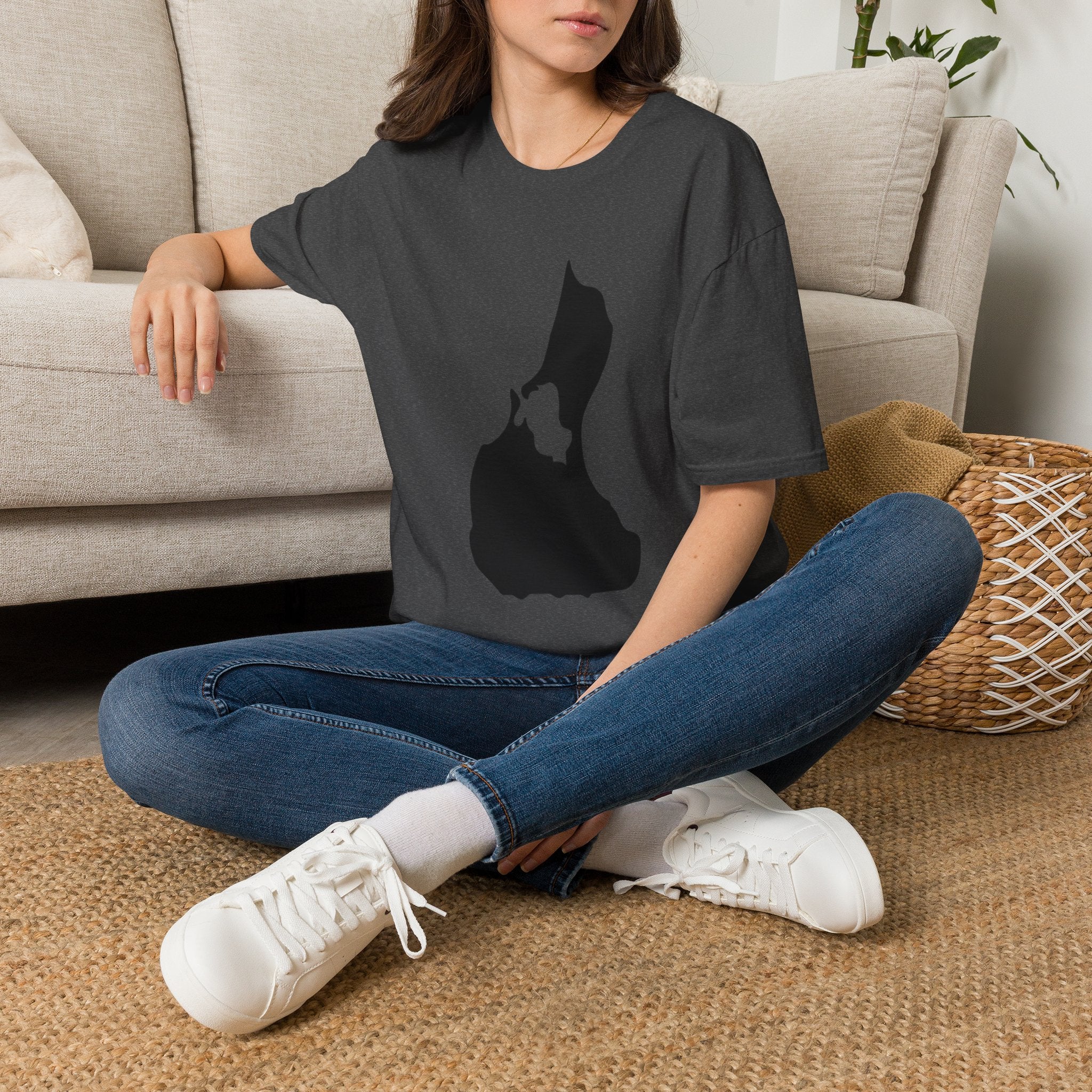 Boat Silhouette T-Shirt — Minimal Nautical Graphic Tee