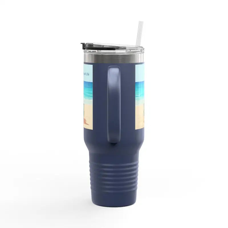 40oz Insulated Travel Mug Beach Life Design - Ocean State Styles