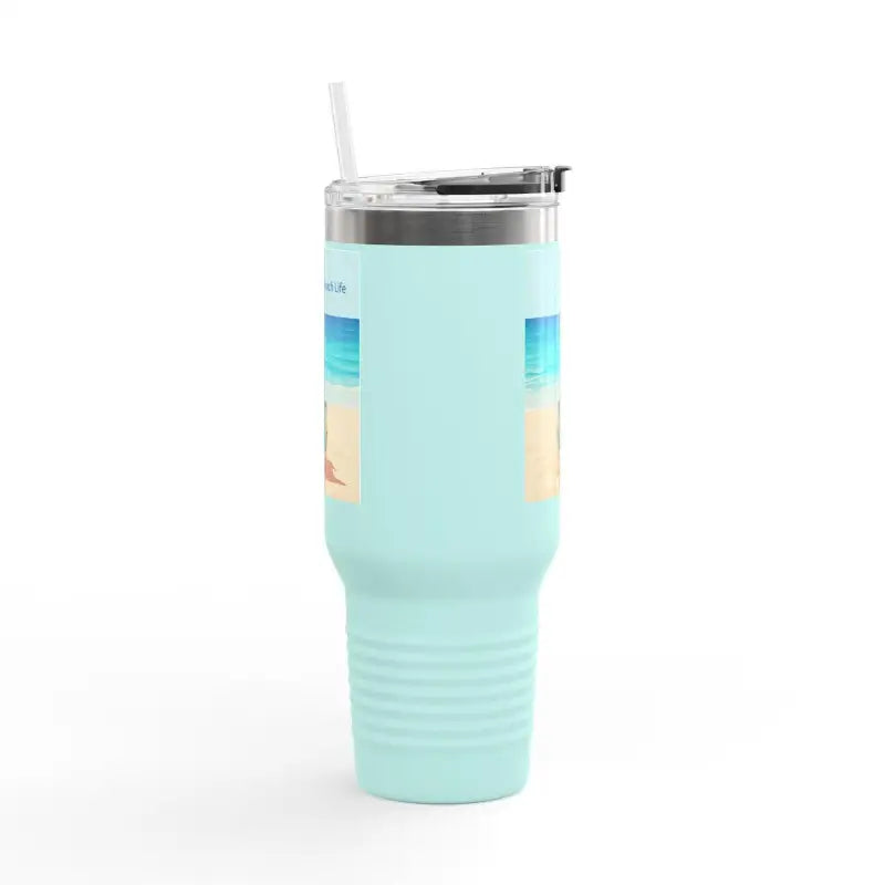40oz Insulated Travel Mug Beach Life Design - Ocean State Styles
