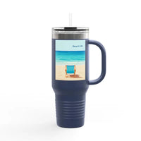40oz Insulated Travel Mug Beach Life Design - Ocean State Styles
