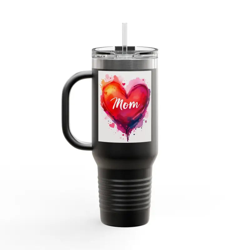 40oz Insulated Travel Mug with Heart Design for Love Mom Day - Ocean State Styles