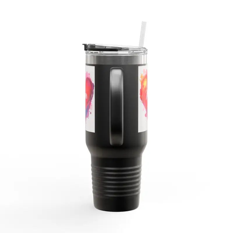 40oz Insulated Travel Mug with Heart Design for Love Mom Day - Ocean State Styles