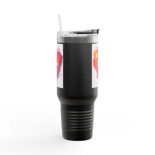 40oz Insulated Travel Mug with Heart Design for Love Mom Day - Ocean State Styles