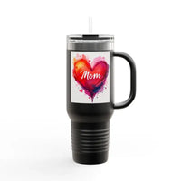 40oz Insulated Travel Mug with Heart Design for Love Mom Day - Ocean State Styles