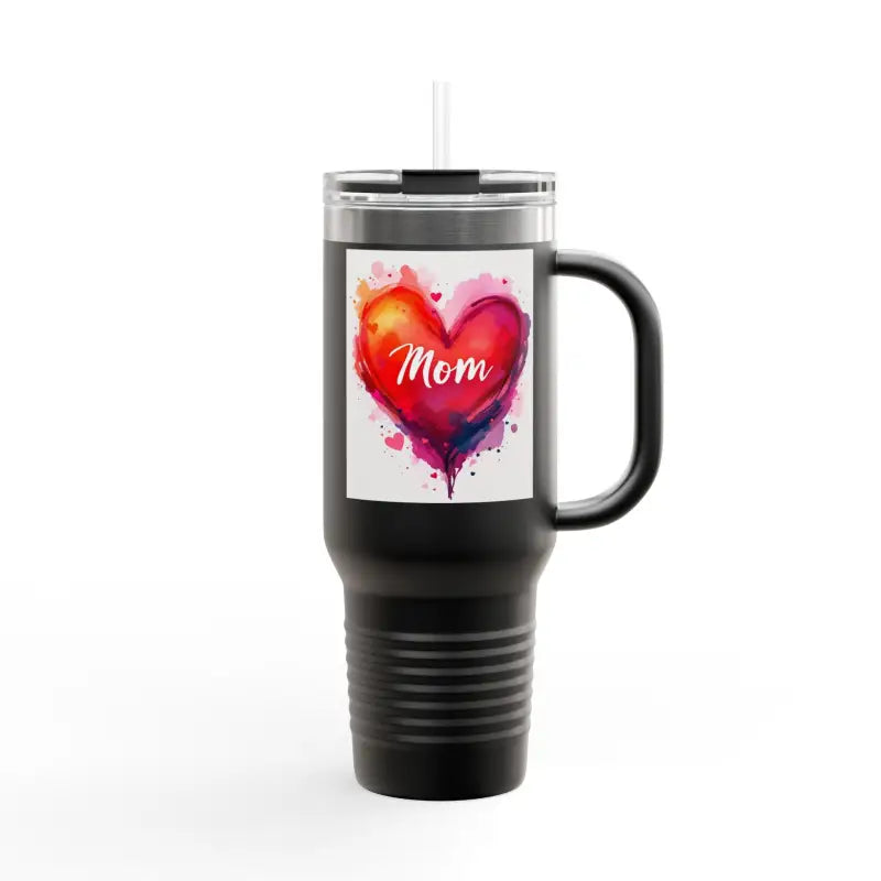 40oz Insulated Travel Mug with Heart Design for Love Mom Day - Ocean State Styles