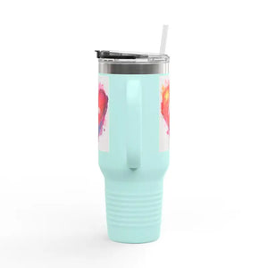 40oz Insulated Travel Mug with Heart Design for Love Mom Day - Ocean State Styles