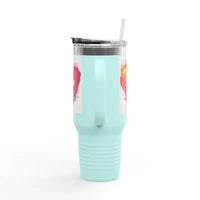 40oz Insulated Travel Mug with Heart Design for Love Mom Day - Ocean State Styles