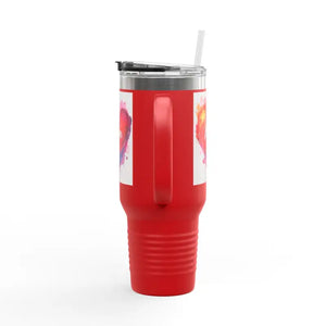 40oz Insulated Travel Mug with Heart Design for Love Mom Day - Ocean State Styles