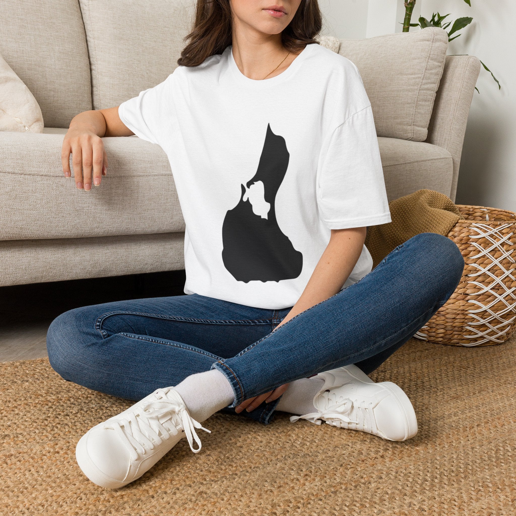 Boat Silhouette T-Shirt — Minimal Nautical Graphic Tee