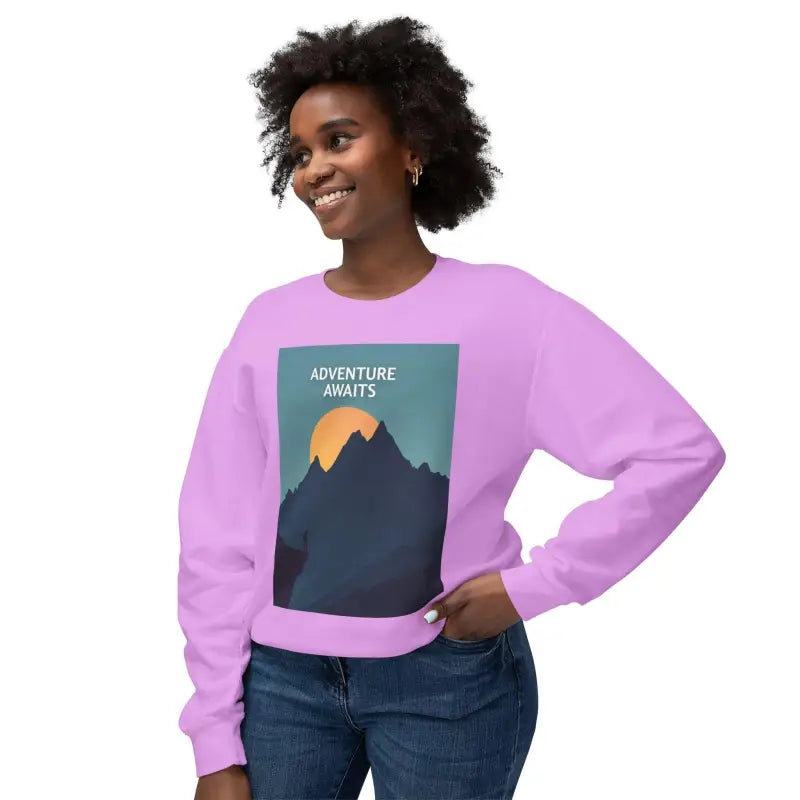Adventure Awaits Unisex Mountain Graphic Crewneck Sweatshirt - Ocean State Styles